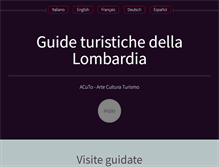 Tablet Screenshot of guidedellalombardia.net